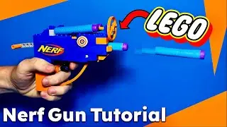 How to Make a LEGO NERF GUN | Easy Working LEGO Gun Tutorial