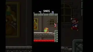 Mario Defeats Bowser NES vs SNES vs GBC #mario #shorts #supermario #supermario #nintendo #nes #games