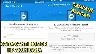 Cara Ganti Nomor HP Akun DANA // Ubah Nomor Ponsel DANA