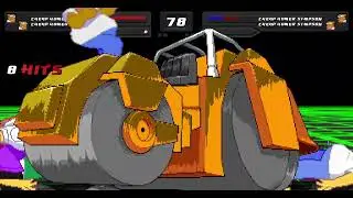 Mugen Request Cheap Homer Simpson x4 VS Cheap Homer Simpson x4
