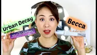 URBAN DECAY SELF-ADJUSTING COMPLEXION PRIMER vs BECCA VELVET BLURRING PRIMER