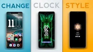 how to change clock format | lock screen ka time side mein kaise karen time style kaise change kare