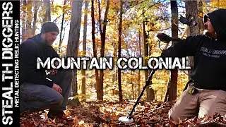 The early New England colonial settlers sites found metal detecting in the mountains old finds