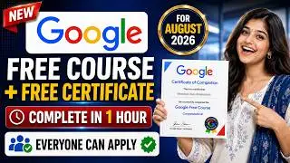 🔴 Google FREE Course + FREE Certificate | Open for Everyone 🔥