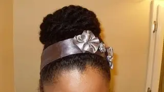 High Bun Protective Style No gel {Natural Hair} ♀21