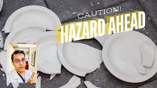 Porcelain Shard Foreign Body Stuck in Heel