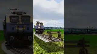 TRAIN CRASH ON END STOP 😲😲