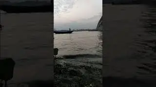 How to swim easily in river ? | Swim with current | Boat riding in river ? | #shorts