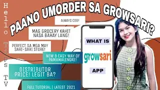 PAANO UMORDER SA GROWSARI APP | Hello Tips TV
