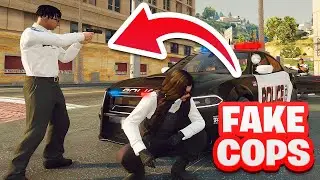 Robbing Big Bank as FAKE COPS in GTA RP