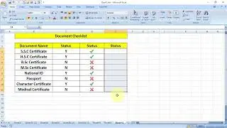 How to Insert Tick Mark or Cross Mark in Excel | #exceltips #exceltricks