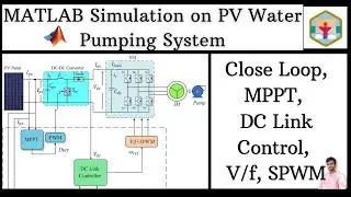 MATLAB simulation PV Fed Water Pumping System | MPPT Control | Scalar Control | SPWM