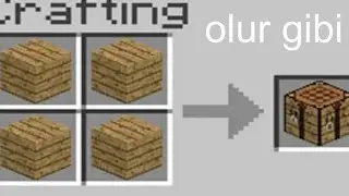 craftrise sunucusunda crafting table yaparken olur gibi
