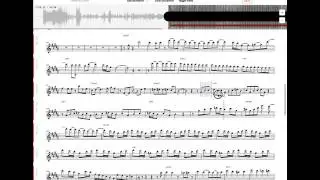 SoundSlice Demo   Spain Sax part with solo   composition by Chick Corea