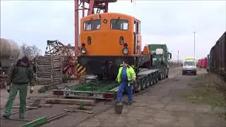 Verladung Lok  102 043 - 7 " Stone Rail "  ( 29.Januar 2020 )