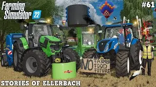 HARVESTING WHEAT FOR AN AWESOME NEW PROJECT WITH @TheCamPeRYT! 🌾🚜💨| Ellerbach | FS22 | Timelapse #61