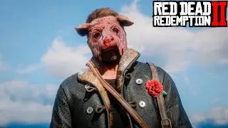 RDR2 - What Happens If You Walk Around Wearing A Pig Mask