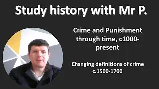GCSE History Crime and Punishment: Changing definitions of crime 1500-1700