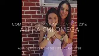 2017 AXΩ FSU Community Grant Submission  (Alpha Chi Omega)