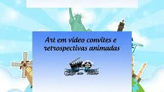 Convite Animado Volta ao mundo