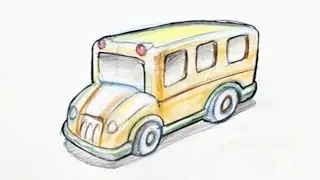 How to Draw A Toy Bus
