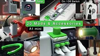 I Installed & Tested UNIQUE Mods on My Bambu Lab A1 Mini — My Honest Ratings! 🔥🛠️ 