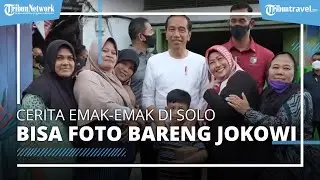 Rejeki Nomplok! Cerita Emak-Emak di Solo Bisa Foto Bareng Jokowi, Dapat Kaus dari Presiden