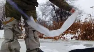 Ловля живца на косынку.