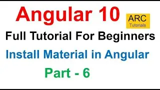 Angular 10 Tutorial #6 - Install Angular Material in Angular App | Angular 10 Tutorial For Beginners