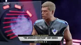 AEW: Fight Forever (PS5) - Cody Rhodes vs Dustin Rhodes Gameplay | AEW Dynamite Match (4K 60fps)