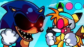 FNF Birdie Swaps Sonic.EXE | Cyborg Swaps Tails | Guys Look A Birdie Song ( FNF mod )