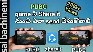 How to send PUBG Moblie shareit in Telugu||Play PUBG without Downloading in Telugu|how to Share pubg