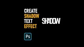 Shadow typography effect in Photoshop