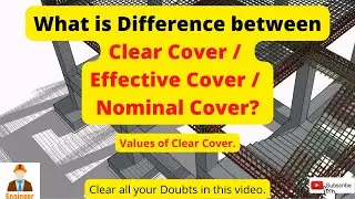 What is Clear Cover | Difference b/w Clear Cover Effective Cover Nominal Cover|Values of Clear Cover