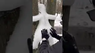 Snow art 🔥🔥 #shorts
