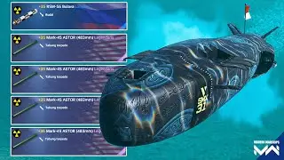 FS SMX-31 Lele Haram Bumbu 4X Torpedo Nuklir 3X Rudal Nuklir || Modern Warships