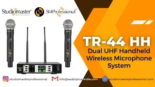 TR-44 HH Dual #UHF Handheld #WirelessMicrophone System w/ 200 Channels | #StudiomasterProfessional