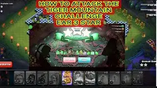 HOW TO ATTACK! TIGER MOUNTAIN CHALLENGE. EARN 3 STAR.😯 #clashofclans