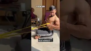 🥵❌ “RESISTANCE BAND” back workout !! 