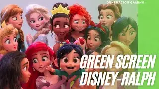 GREEN SCREEN DISNEY.-PRINCESS Y ROMPE RALPH
