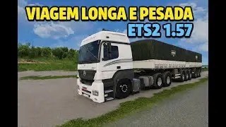 🚛💪 Mercedes-Benz Axor 2644 + 9-axle semi-trailer on Heavy Duty Road | RBR MAP – Euro Truck Simula...