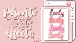 4 Easy Phonto Text Effects | Phonto Tutorial 2022