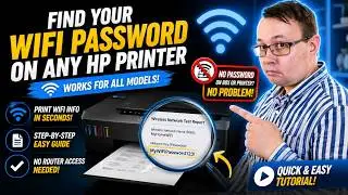 How To Find a WIFI Password for Any HP wireless Printer