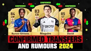 FIFA 25 | NEW CONFIRMED TRANSFERS & RUMOURS! 🤪🔥 ft. Maguire, Bynoe-Gittens, David... etc