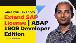 EXTEND SAP LICENSE | ABAP 1909 DEVELOPER EDITION (TRIAL)
