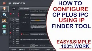 CP Plus IP Camera Initialization||How to Activate CP Plus IP Camera with IP Finder Tool 