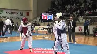 59kg Sinem Arinc - Gizem Guler (Turkish Junior Taekwondo Championships 2012)
