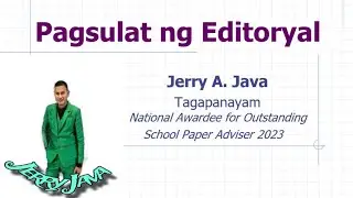 PAGSULAT NG EDITORYAL | Campus Journalism