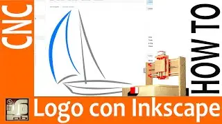 CNC tutorial - How to create the gcode of a graphic logo with inkscape and jscut