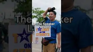He balances a speaker on his head while singing and dancing! - Talent On The Streets